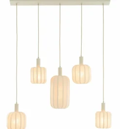 Light en Living Hanglamp 5L 105x19,5x123 cm TUFIA linnen cream