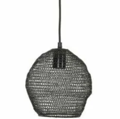 Light en Living Hanglamp Ø18x20 cm NOLA gaas glans zwart
