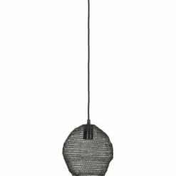 Light en Living Hanglamp Ø18x20 cm NOLA gaas glans zwart
