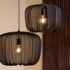 Light en Living Hanglamp Ø50x37,5 cm PLUMERIA zwart