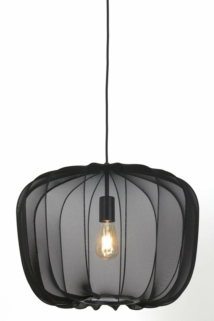 Light en Living Hanglamp Ø50x37,5 cm PLUMERIA zwart