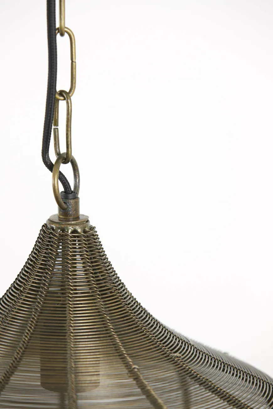 Light en Living Hanglamp ALVARO antiek brons - Diverse maten