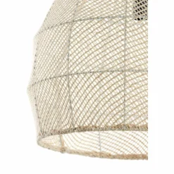 Light en Living Hanglamp Ø50x50 cm MAKASSAR zijde crème