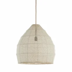 Light en Living Hanglamp Ø50x50 cm MAKASSAR zijde crème