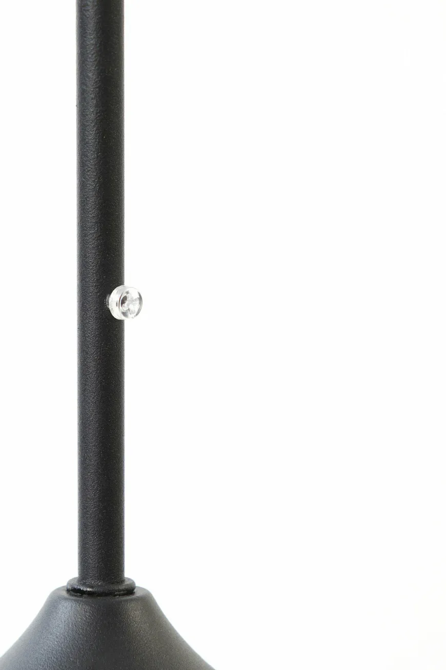 Light en Living Hanglamp MAYSON zwart+glas bruin - Diverse maten