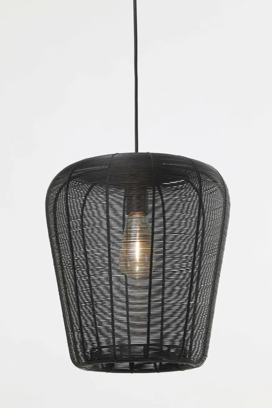 Light en Living Hanglamp Adeta zwart of goud - meerdere afmetingen
