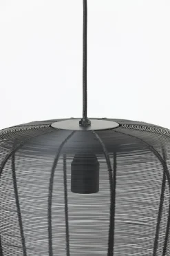 Light en Living Hanglamp Adeta zwart of goud - meerdere afmetingen