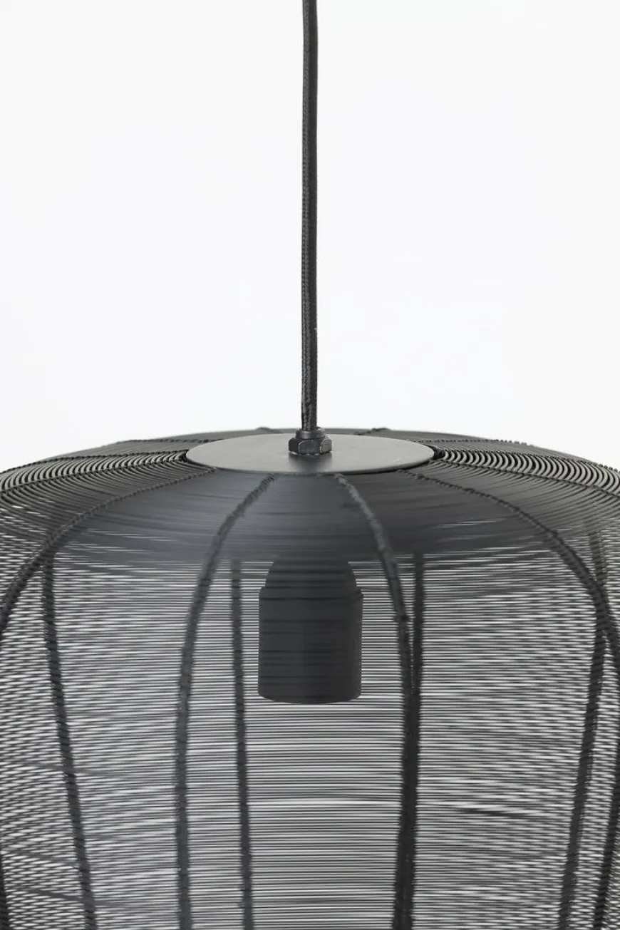 Light en Living Hanglamp Adeta zwart of goud - meerdere afmetingen