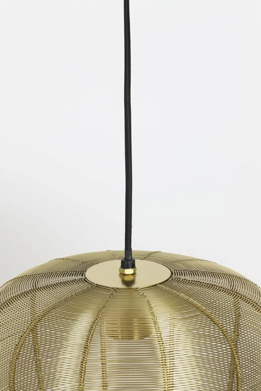 Light en Living Hanglamp Adeta zwart of goud - meerdere afmetingen