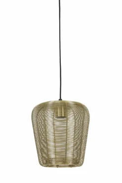 Light en Living Hanglamp Adeta zwart of goud - meerdere afmetingen