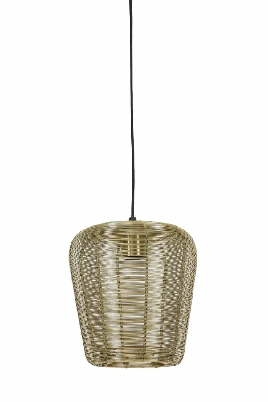 Light en Living Hanglamp Adeta zwart of goud - meerdere afmetingen