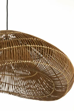 Light en Living Hanglamp 65x64x30,5 cm JANZUR rattan donkerbruin