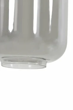 Light en Living Hanglamp 3L 100x22x32 cm LEKAR antiek brons+smoke glas