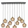 Light en Living Hanglamp 10L 120x25x29,5 cm ALVARO antiek brons