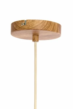 Light en Living Hanglamp Ø22x41,5 cm DANIA hout print naturel+touw crème