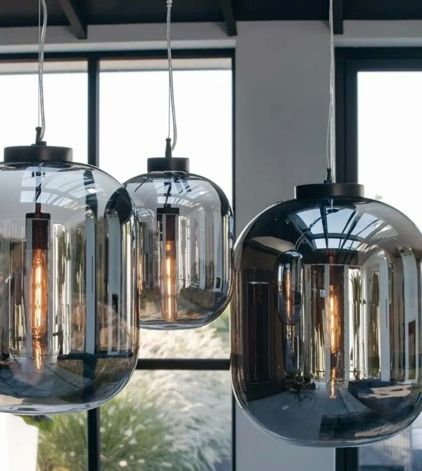 Light en Living Hanglamp JULIA Glas Smoke