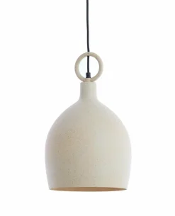 Light en Living Hanglamp Ø24X39 cm ROSERO zand+lichtbruin gespikkeld