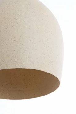 Light en Living Hanglamp Ø24X39 cm ROSERO zand+lichtbruin gespikkeld