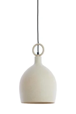 Light en Living Hanglamp Ø24X39 cm ROSERO zand+lichtbruin gespikkeld