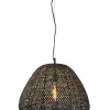 Light en Living Hanglamp FINOU mat zwart Ø42x38 cm