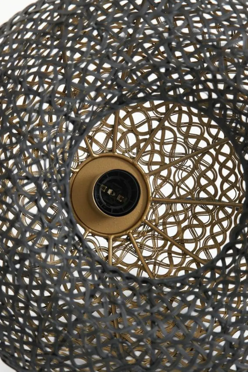 Light en Living Hanglamp FINOU mat zwart Ø42x38 cm