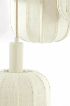 Light en Living Hanglamp 7L Ø53x34 cm TUFIA linnen crème