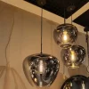 Light en Living Hanglamp MAYSON mat zwart+glas smoke - Diverse maten