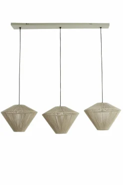 Light en Living Hanglamp 3L 120x42x130 cm FELIDA crème