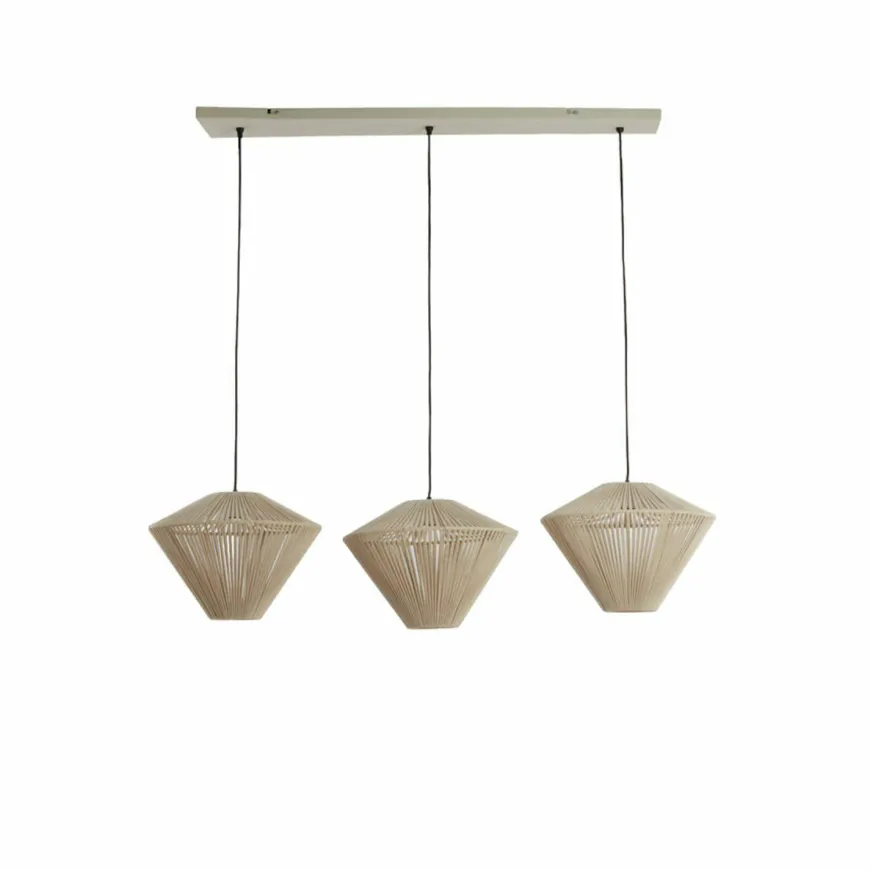 Light en Living Hanglamp 3L 120x42x130 cm FELIDA crème