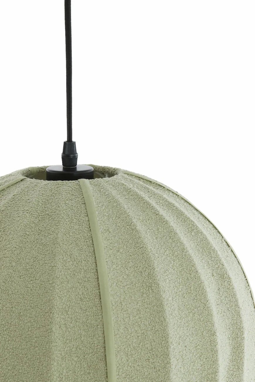 Light en Living Hanglamp Ø44x42 cm ZAGORI bouclé mintgroen