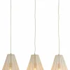 Light en Living Hanglamp 3L 80x8x40 cm ITELA zand