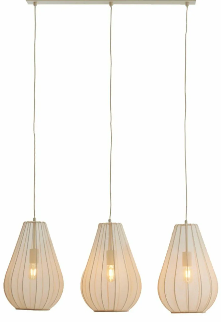 Light en Living Hanglamp 3L 80x8x40 cm ITELA zand