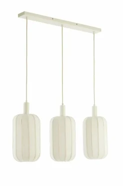 Light en Living Hanglamp 3L 80x21x34 cm TUFIA linnen cream