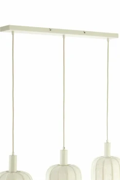 Light en Living Hanglamp 3L 80x21x34 cm TUFIA linnen cream