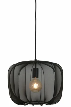 Light en Living Hanglamp Ø40x30 cm PLUMERIA zwart