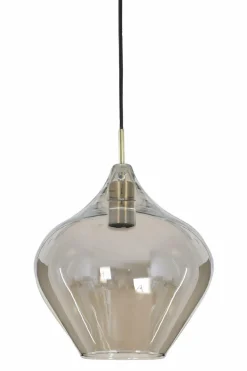 Light en Living Hanglamp RAKEL Antique brass groot