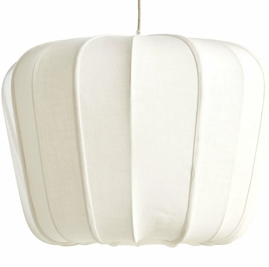 Light en Living Hanglamp Ø60x45 cm ZUBEDO crème