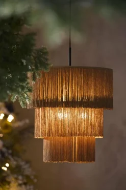 Light en Living Hanglamp 3L Ø45x50 cm MALAIKA bruin