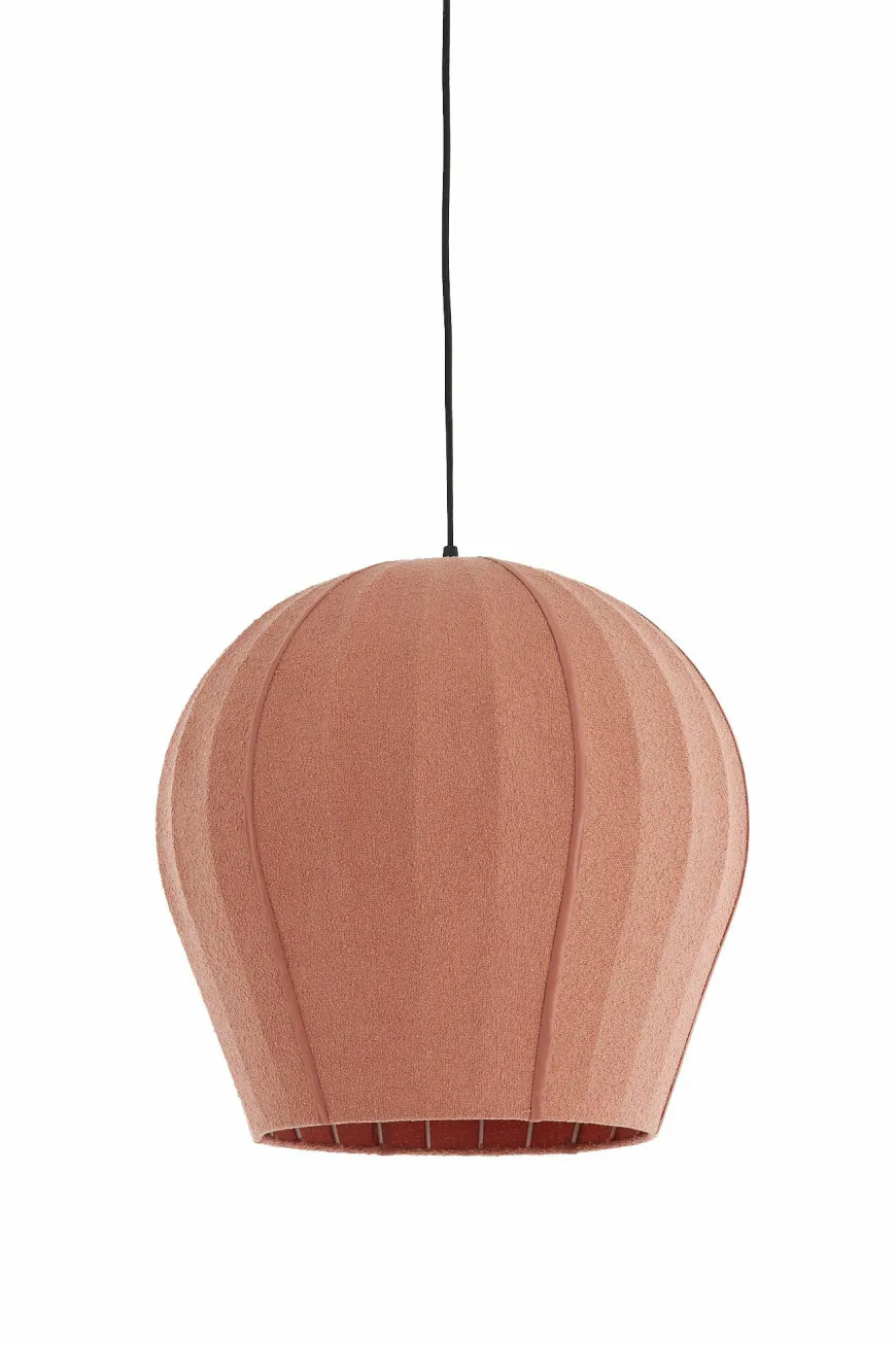 Light en Living Hanglamp Ø35X33 cm ZAGORI bouclé coral