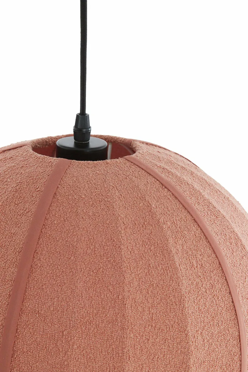 Light en Living Hanglamp Ø35X33 cm ZAGORI bouclé coral