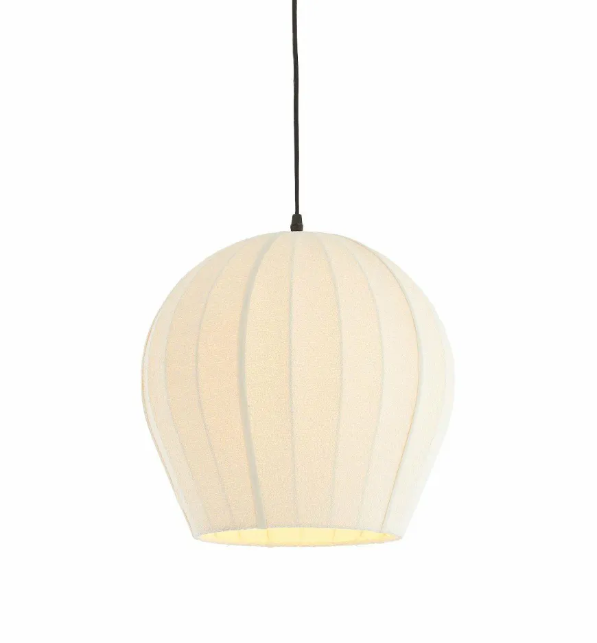 Light en Living Hanglamp Ø35X33 cm ZAGORI bouclé creme