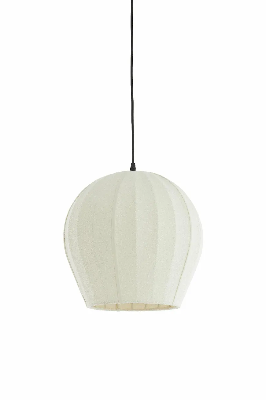 Light en Living Hanglamp Ø35X33 cm ZAGORI bouclé creme