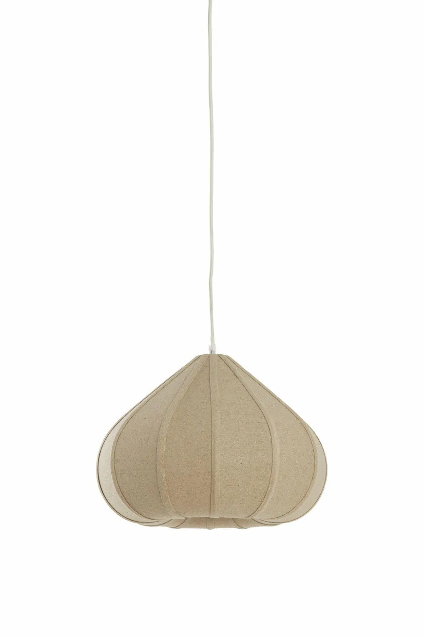 Light en Living Hanglamp Ø40X28,5 cm ZUBEDA linnen naturel