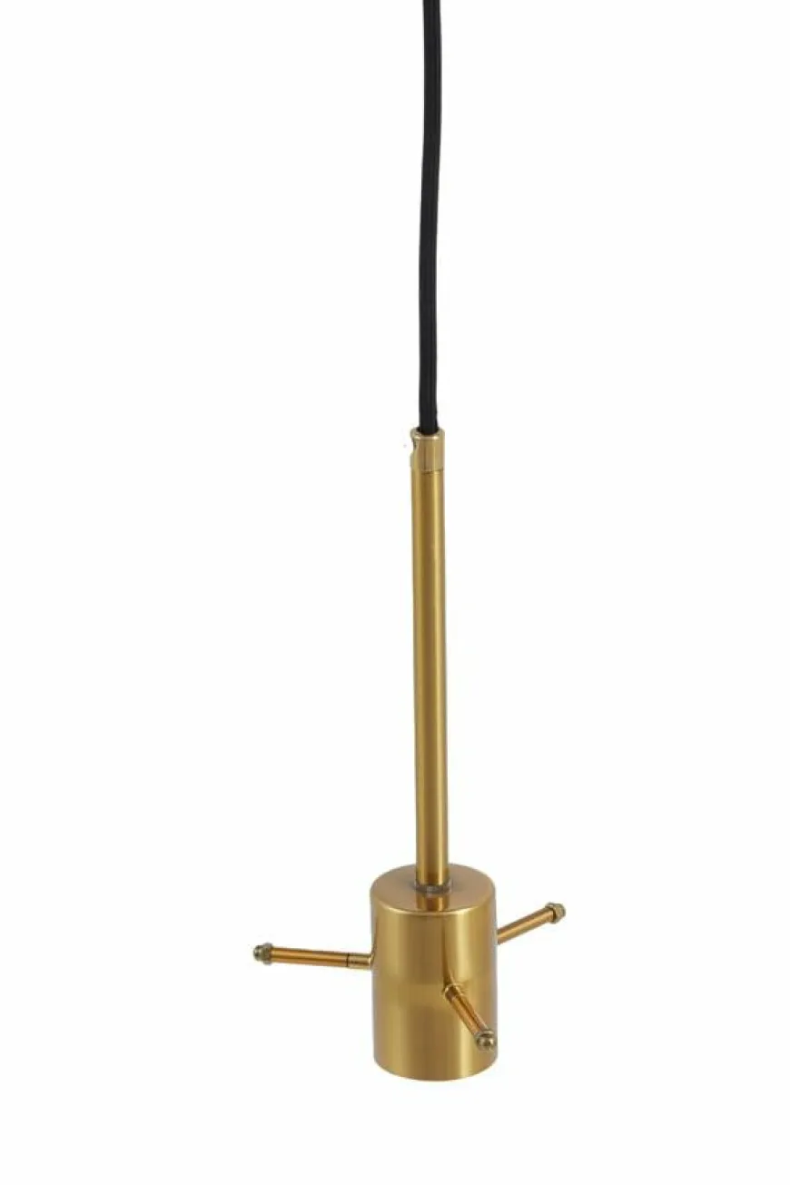 Light en Living Hanglamp Ø35x43 cm MYLES smoke glas+antiek brons