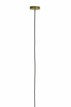 Light en Living Hanglamp Medina antiek brons + glas amber - 2 maten