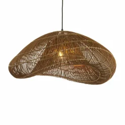 Light en Living Hanglamp 54x52,5x30,5 cm JANZUR rattan donkerbruin