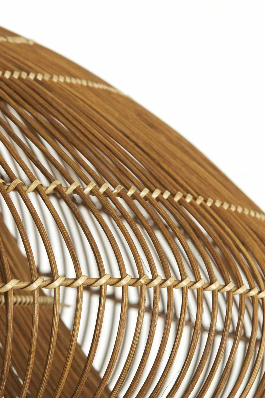 Light en Living Hanglamp 54x52,5x30,5 cm JANZUR rattan donkerbruin