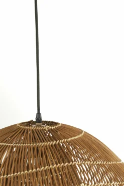 Light en Living Hanglamp 54x52,5x30,5 cm JANZUR rattan donkerbruin