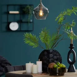 Light en Living Hanglamp RAKEL Antique brass klein