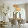 Light en Living Hanglamp Ø51x34 cm RAFAELLA raffia naturel